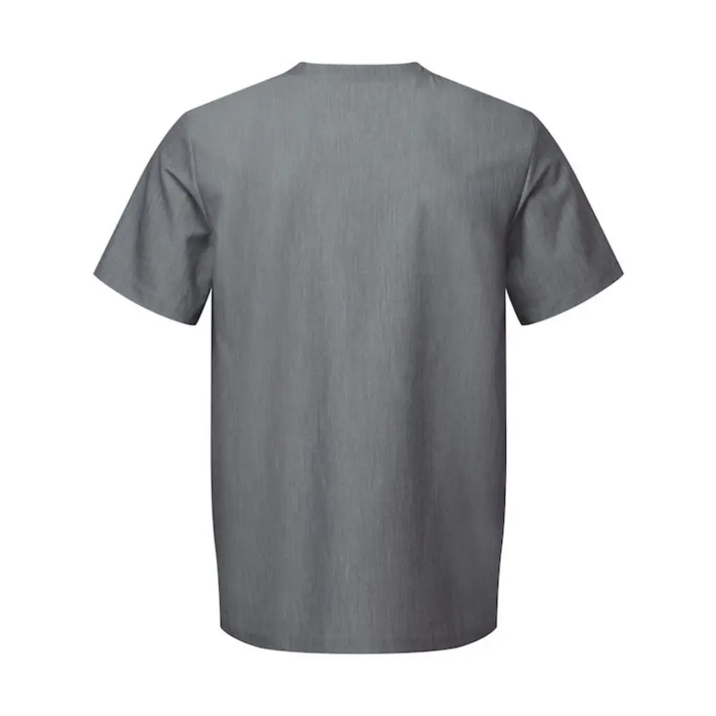 mens-scrubs-limitless-stretch-tunic-dynamo-grey-back-NN200.webp