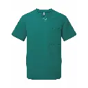 mens-scrubs-limitless-stretch-tunic-clean-green-front-NN200.webp