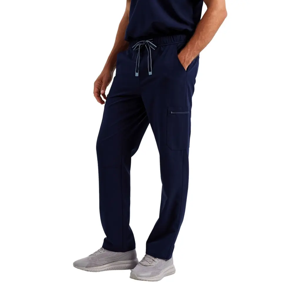 mens-scrubs-relentless-stretch-cargo-pants-navy-lifestyle-NN500.webp