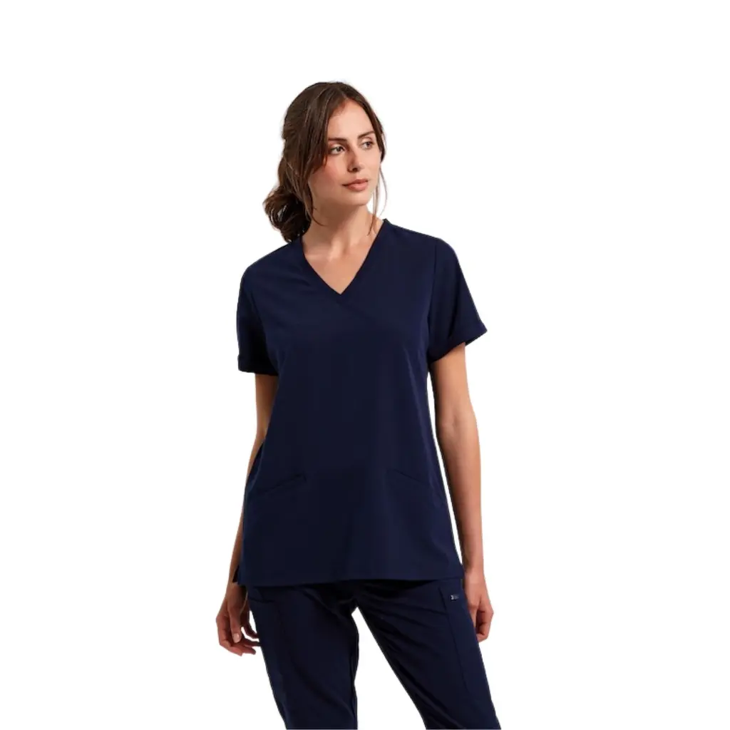 womens-scrubs-invincible-stretch-tunic-navy-front-NN310 (2).webp