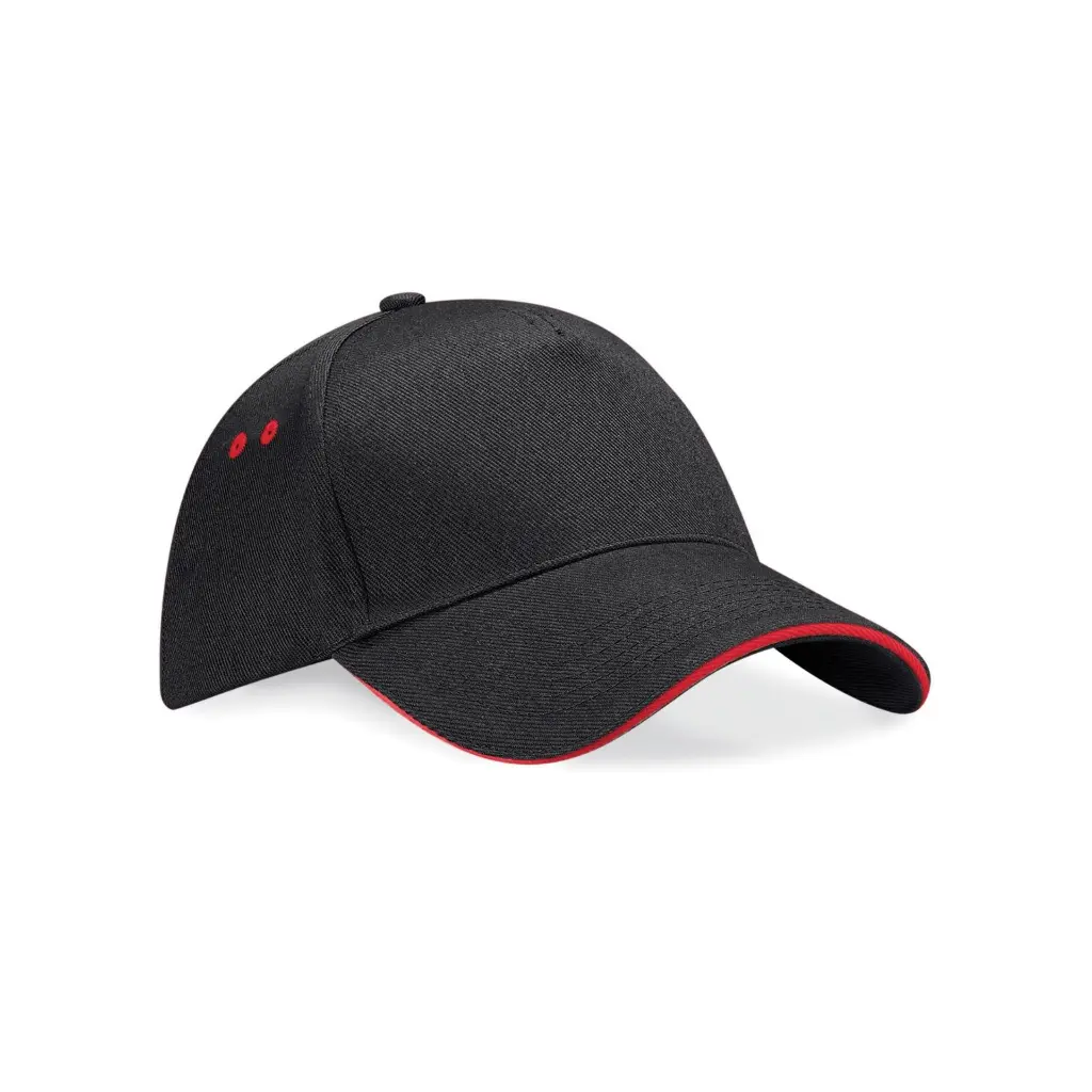 5-panel-sandwich-cap-black-red-front-BC15C.webp