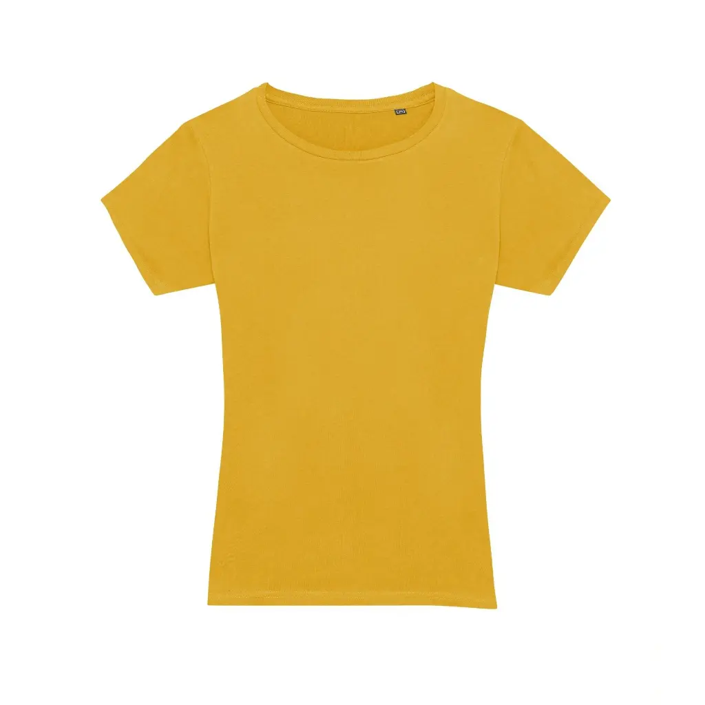 womens-everyday-cotton-tshirt-mustard-front-jt100f.webp