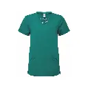 womens-scrubs-invincible-stretch-tunic-clean-green-front-NN310.webp