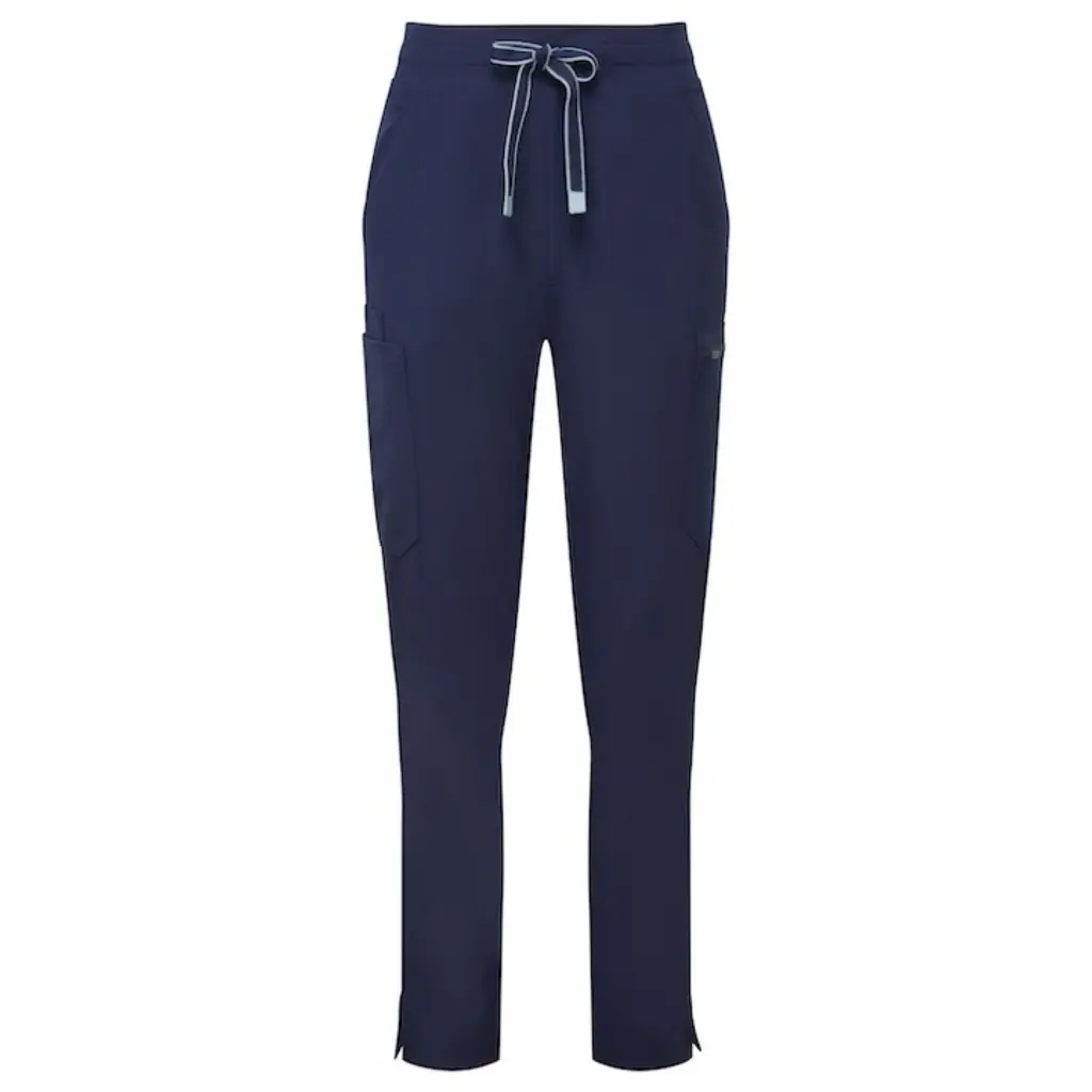 womens-scrubs-relentless-stretch-cargo-pants-navy-front-NN600.webp