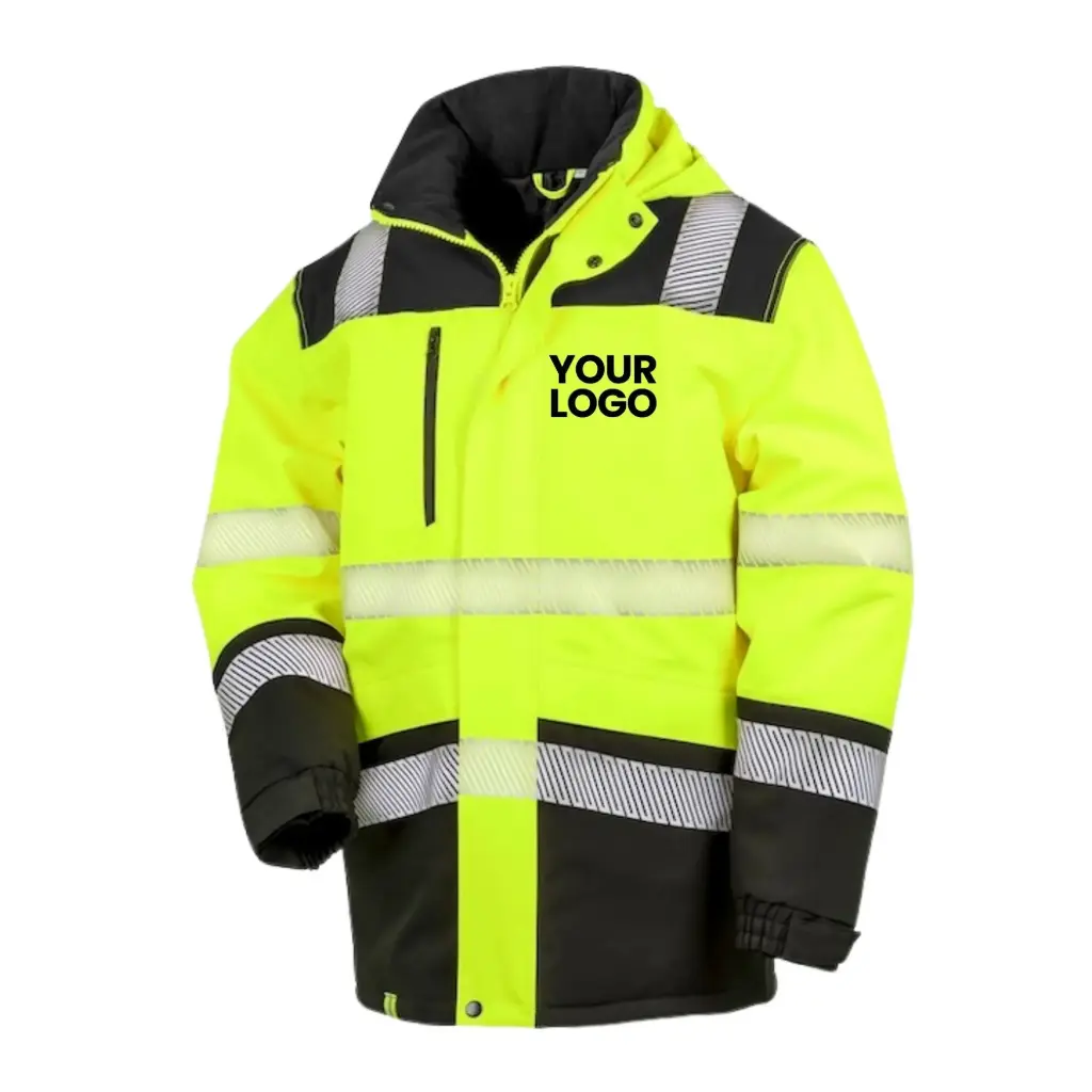 Hi-Vis Softshell Safety Coat