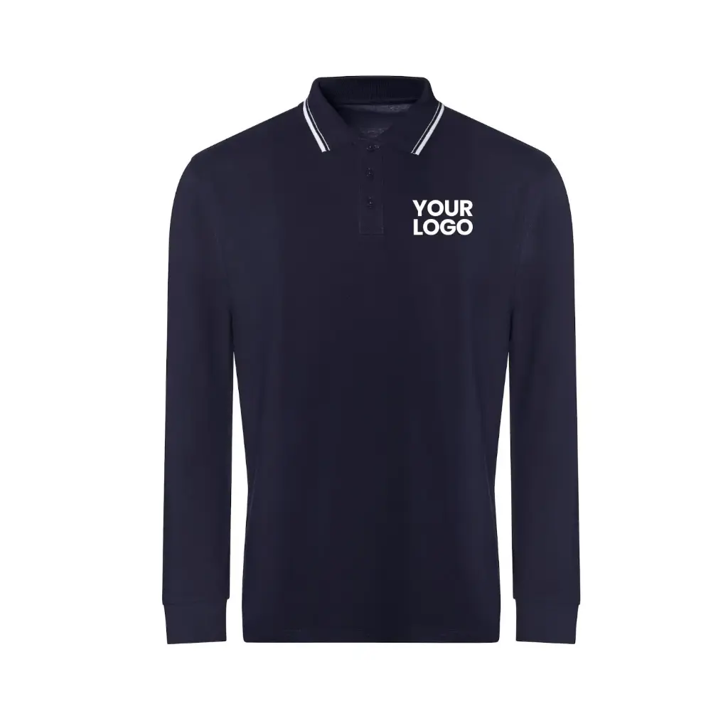 Long Sleeve Tipped 100 Polo