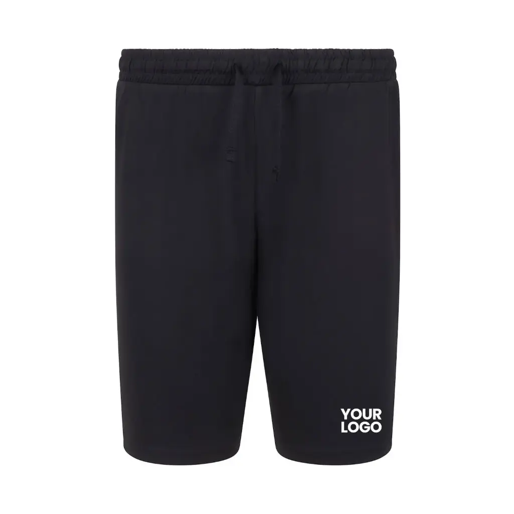 [LV296] Adults Team Shorts No Pockets (Black, XS)