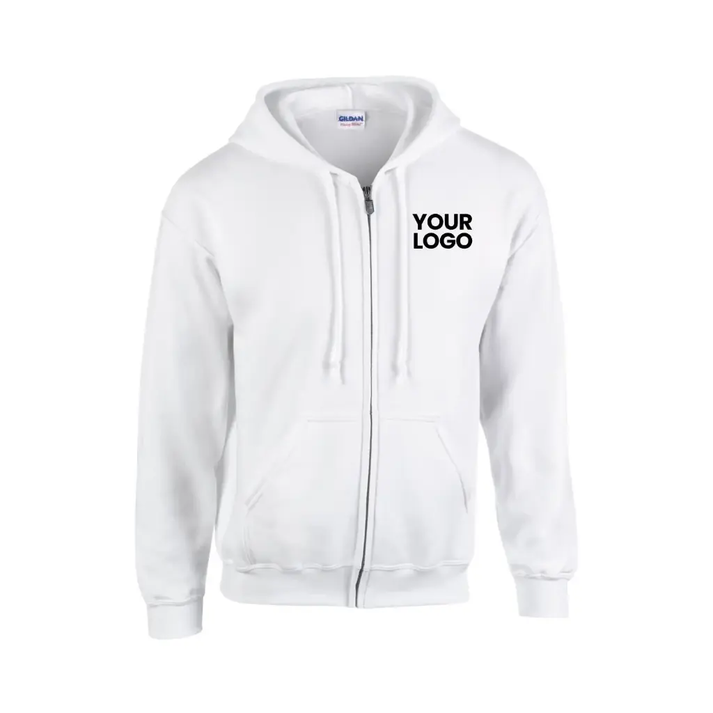 [GD058] Heavy Blend™  Full-Zip Hooded Sweatshirt (Black, S)