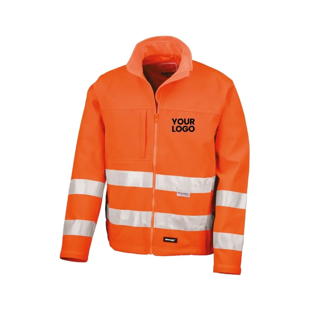 [R117A] High-Viz Softshell Jacket (Fluorescent Orange, S)
