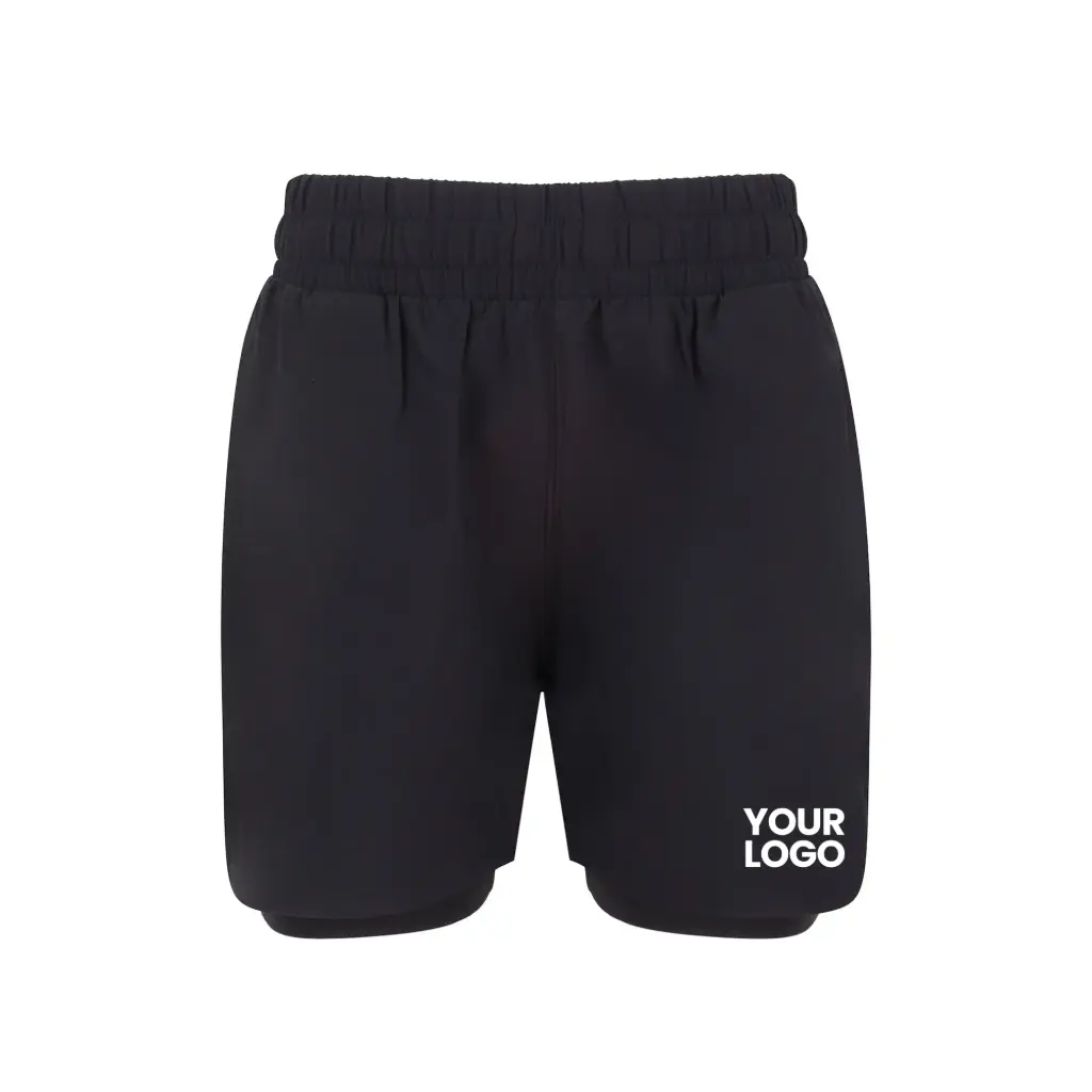 Kids Double-Layer Sports Shorts