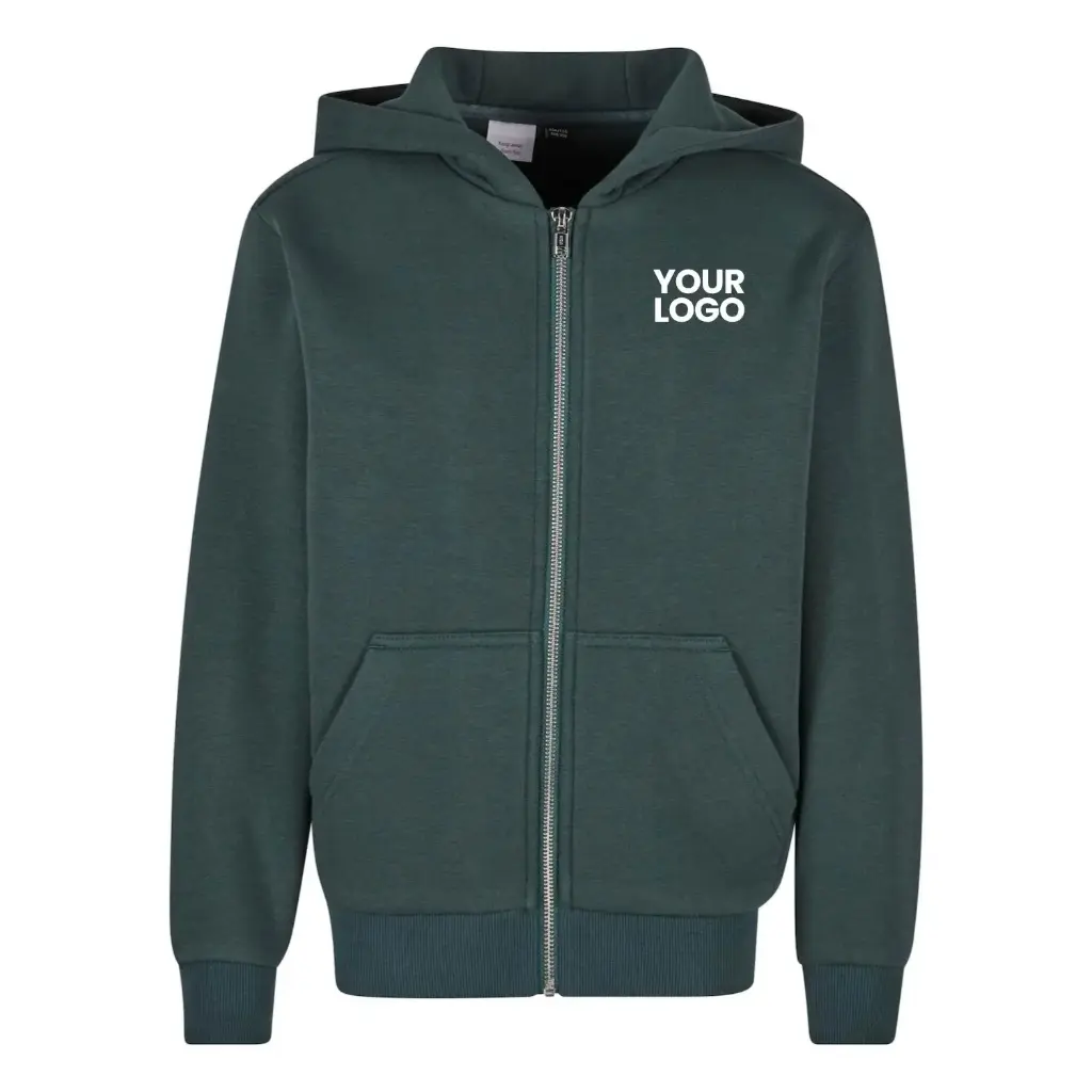 [BY316] Kids Fluffy Zip Hoodie (Black, 4/6 Years)