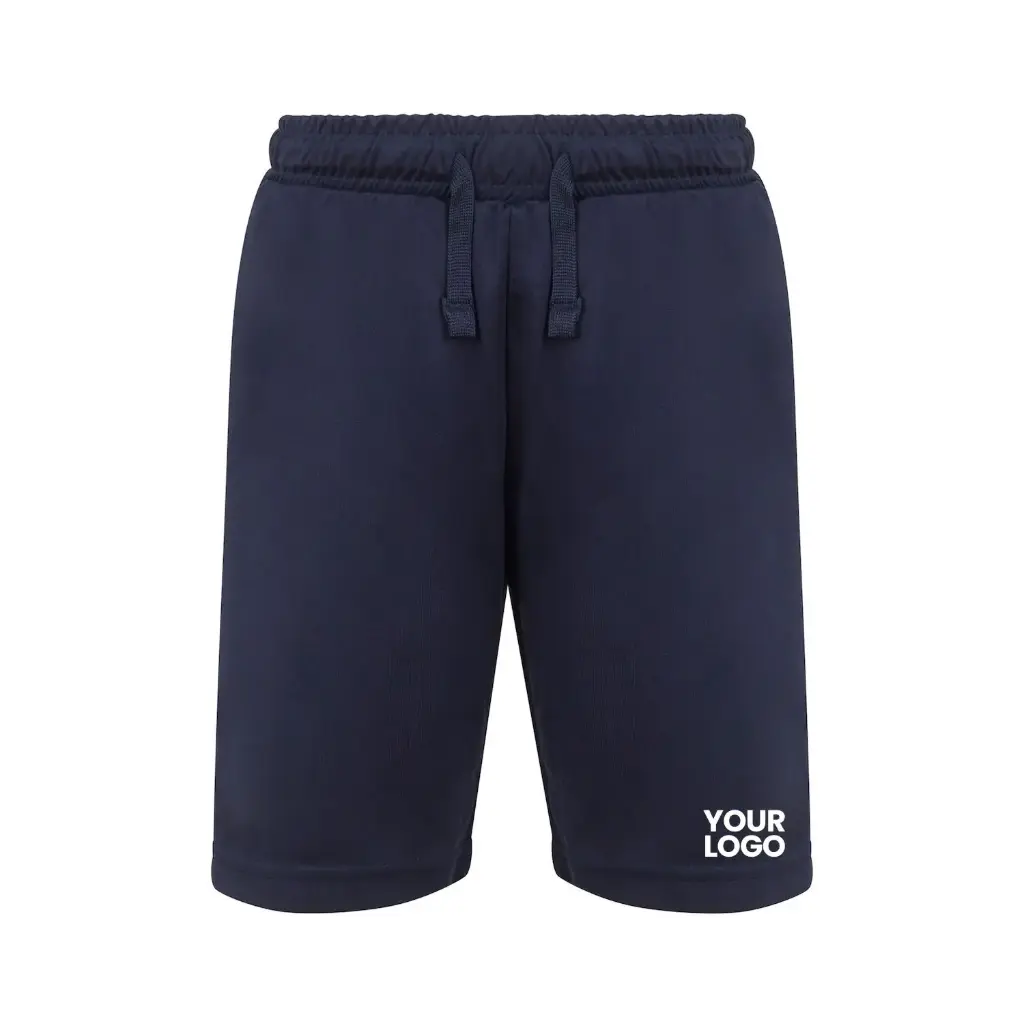 [LV297] Kids Team Shorts No Pockets (Black, 7/8 Years)