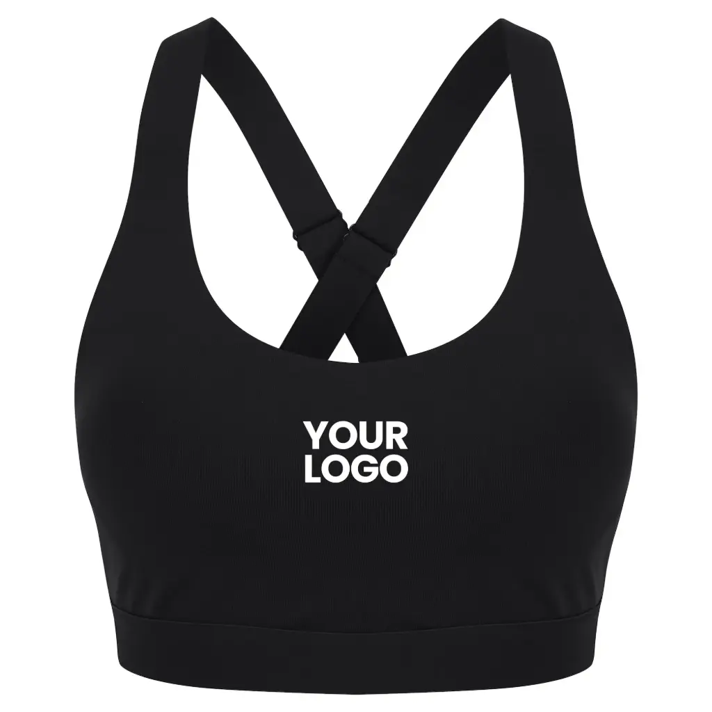 [TL371] Medium Impact Core Bra (Black, XS)