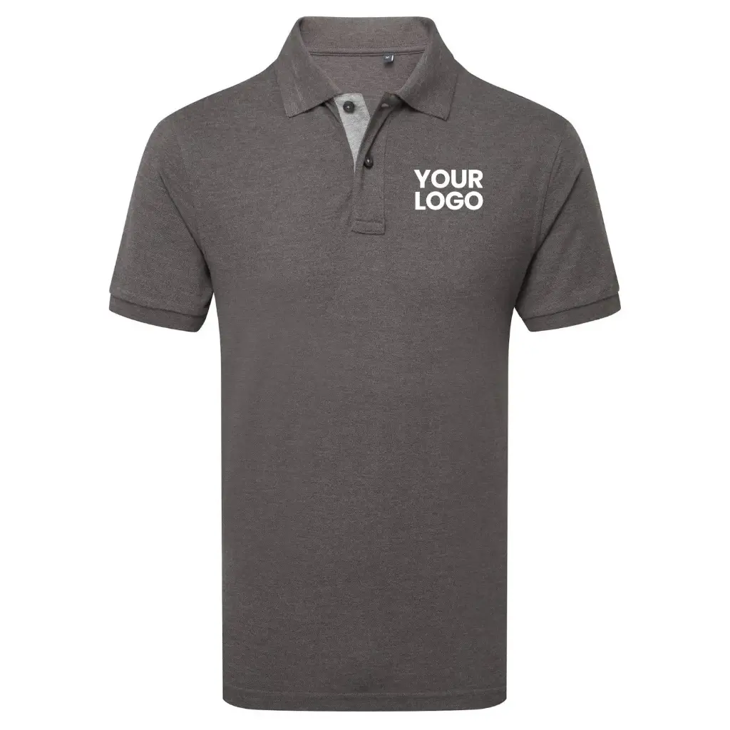 [AQ012] Men's Classic Fit Contrast Polo (Black/Red, S)