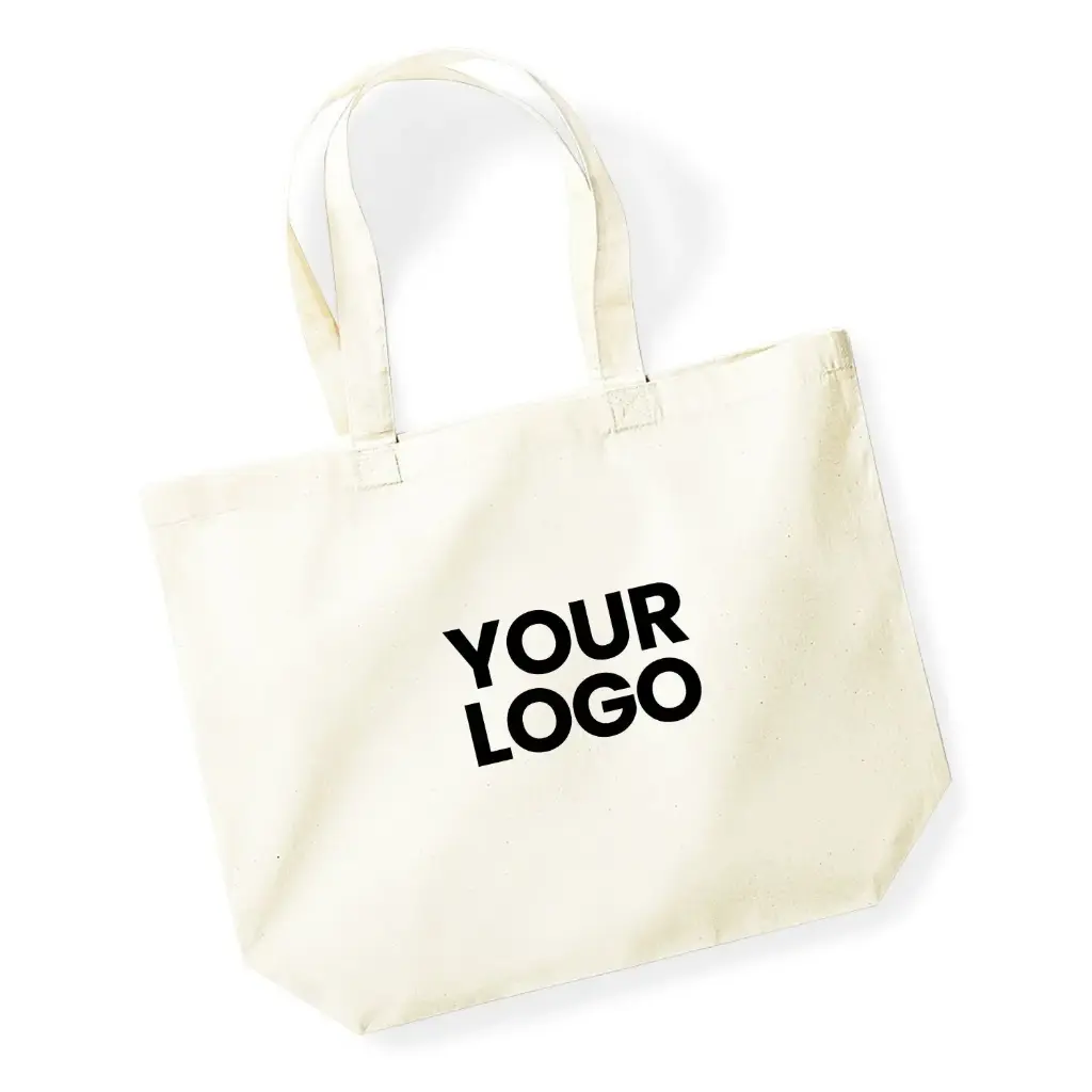 [WM265] Organic Premium Cotton Maxi Tote (Black)