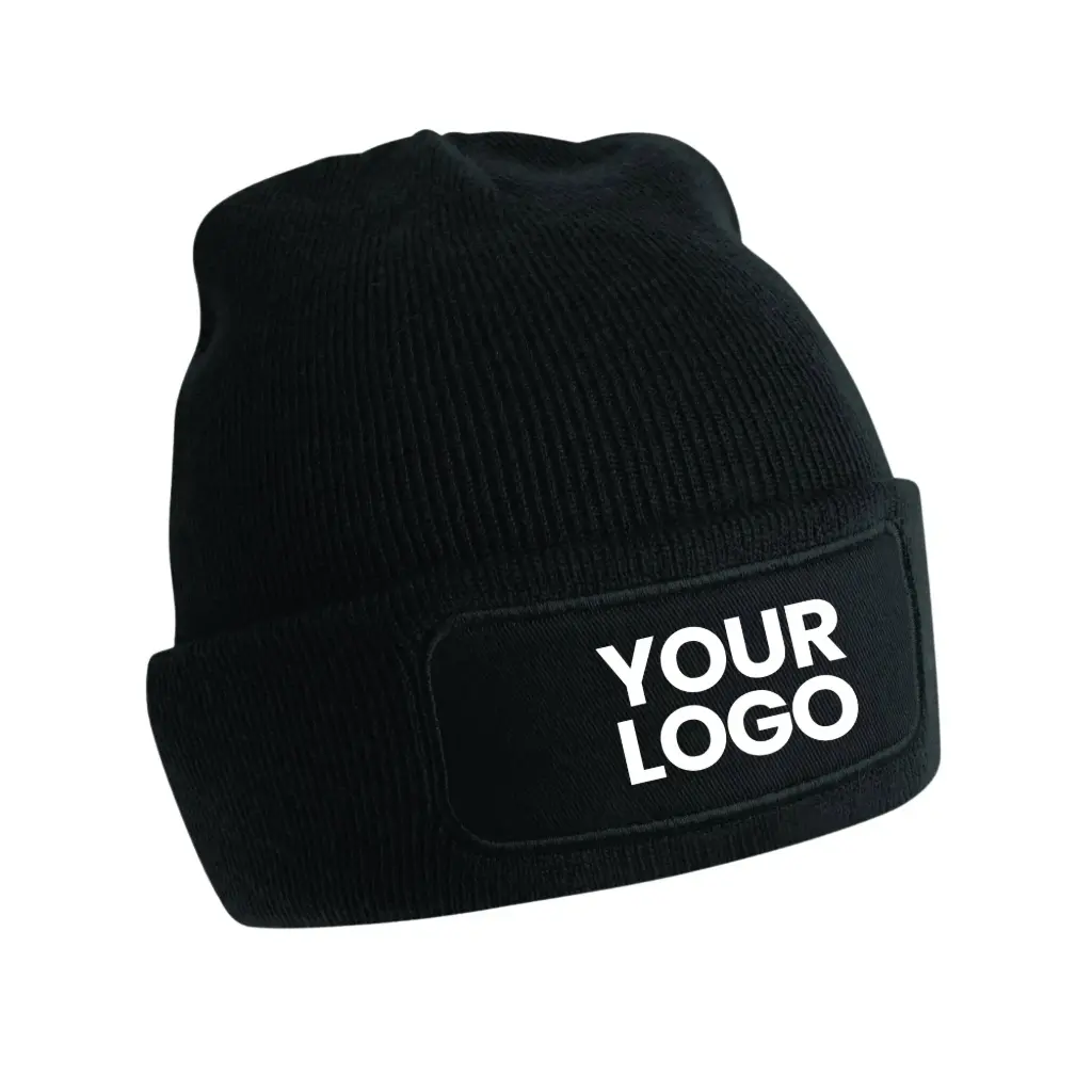 [BC445] Original Patch Beanie (Black)