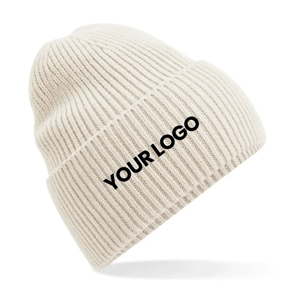 [B384R] Oversized Cuffed Beanie (Black)