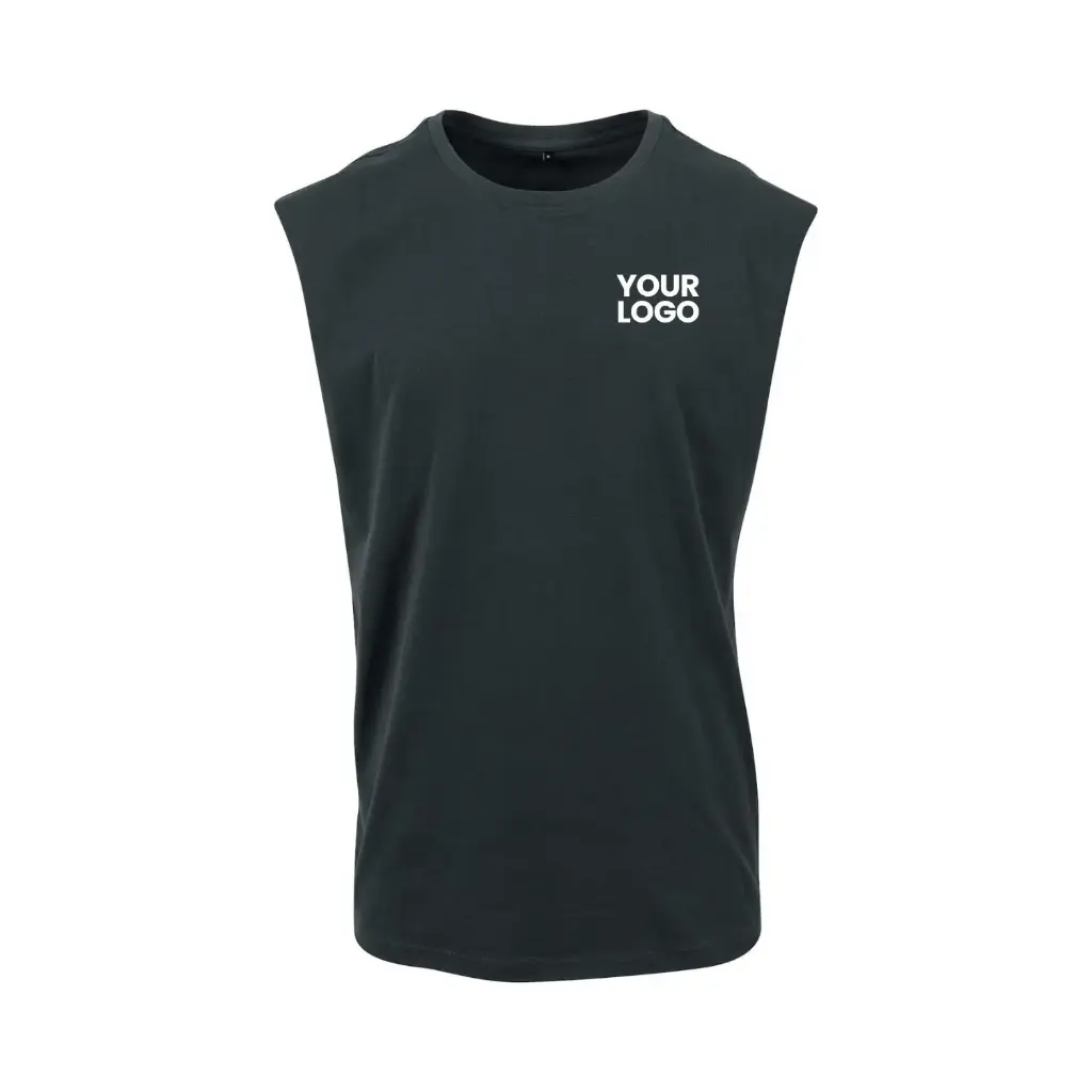 [NM016] Sleeveless Tee (Black, XS)