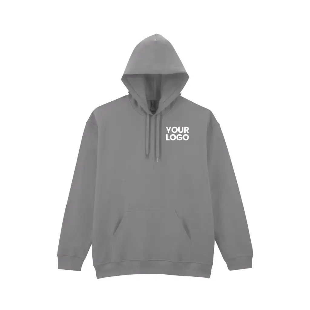 [GD067] Softstyle™ Midweight Fleece Adult Hoodie (Black, XS)