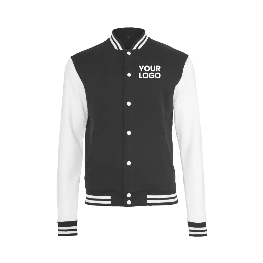 Sweat College Jacket (Black/Red, S)