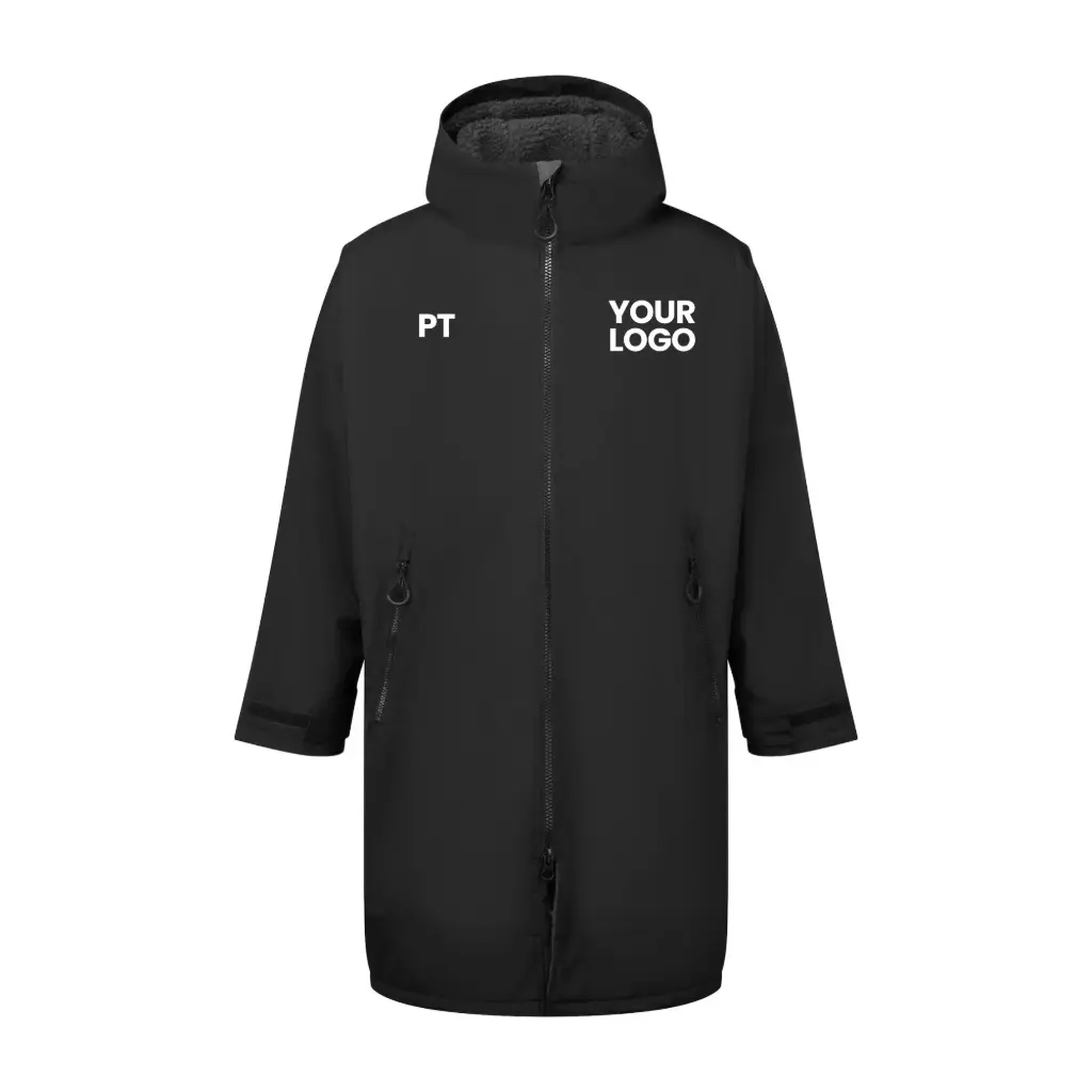 Tridri® All-Seasons Waterproof Changing Robe (Black/Natural, S/M)