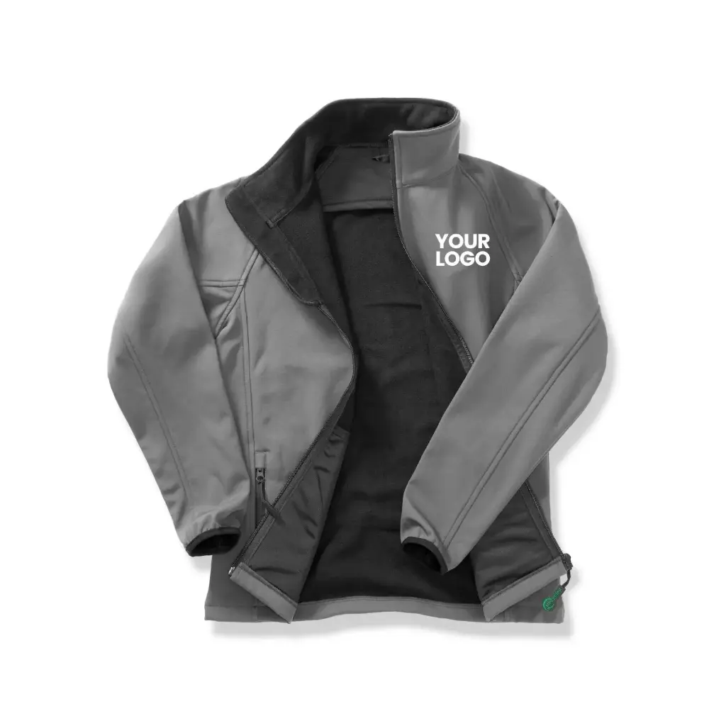 Women's Core Printable Softshell Jacket (Black/Orange, XS)