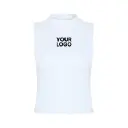 Women's High Neck Crop Vest