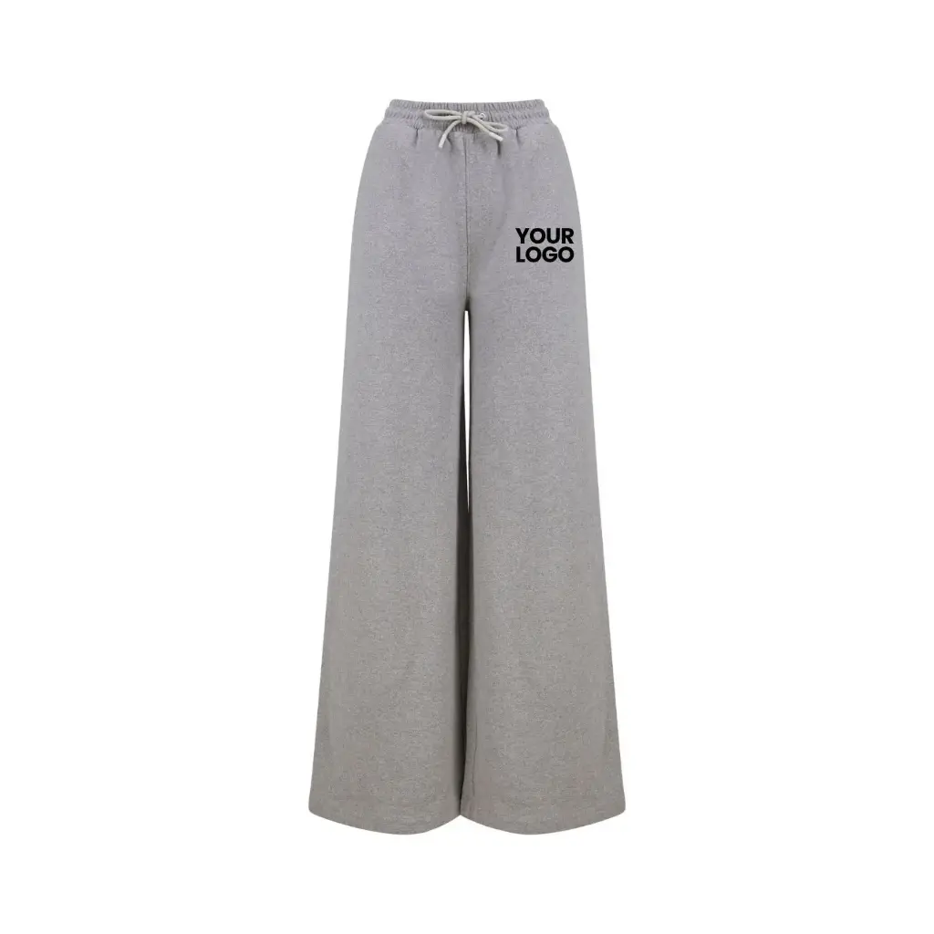 [SK431] Women's Sustainable Fashion Wide Leg Joggers (Black, XS)