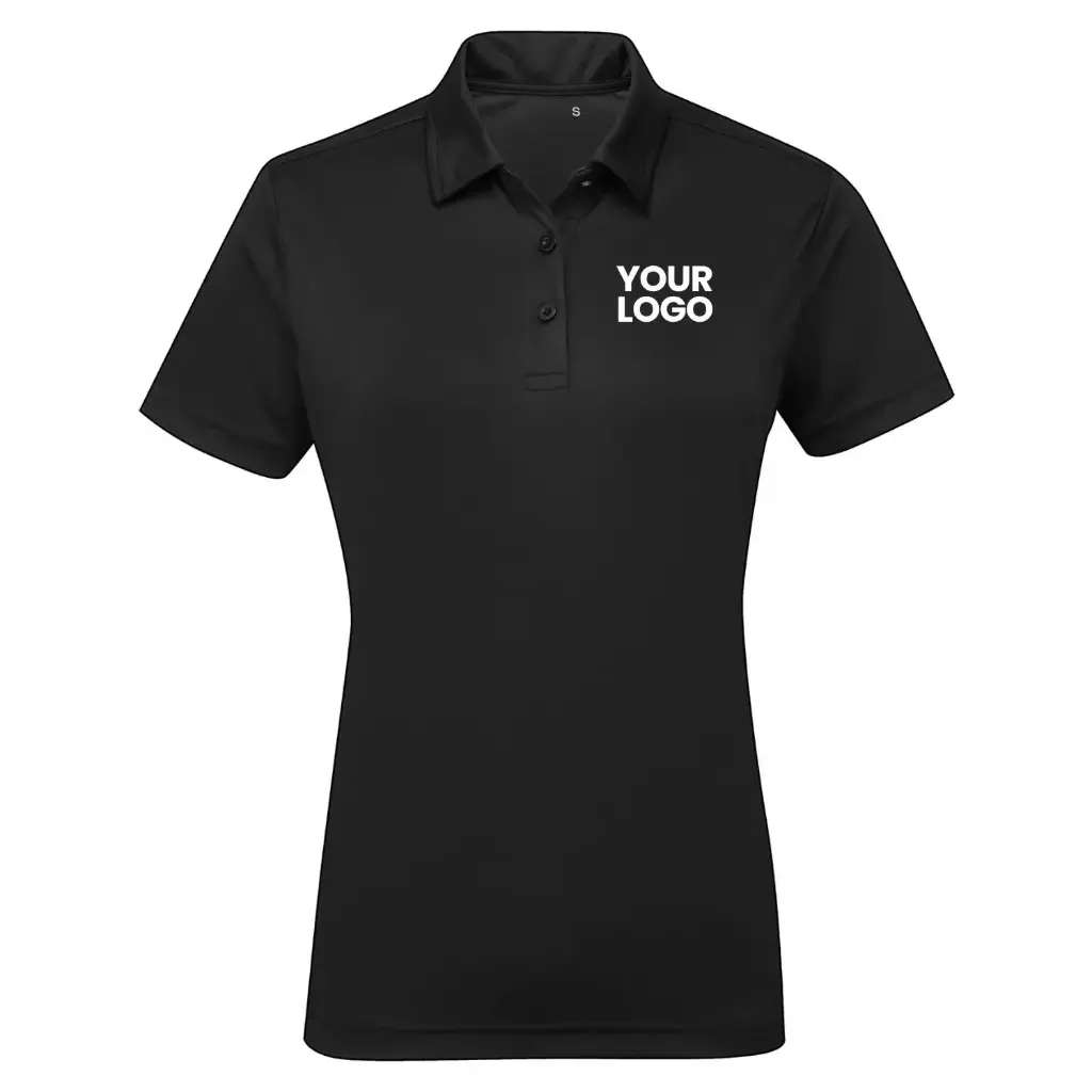 [TR022] Women's Tridri® Panelled Polo (Black, XS)