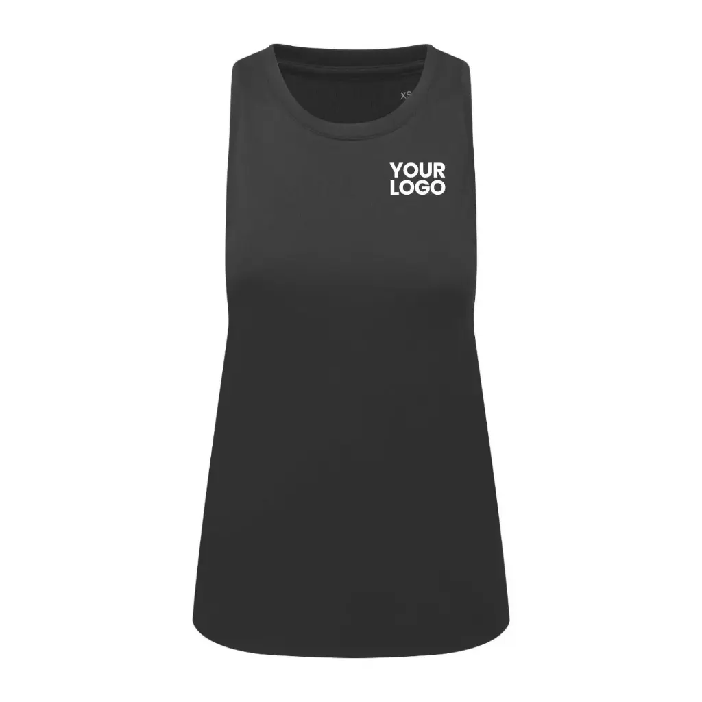 [TR516] Women’s Tridri® Ion-Charge Easy Fit Tank Top (Black, XS)