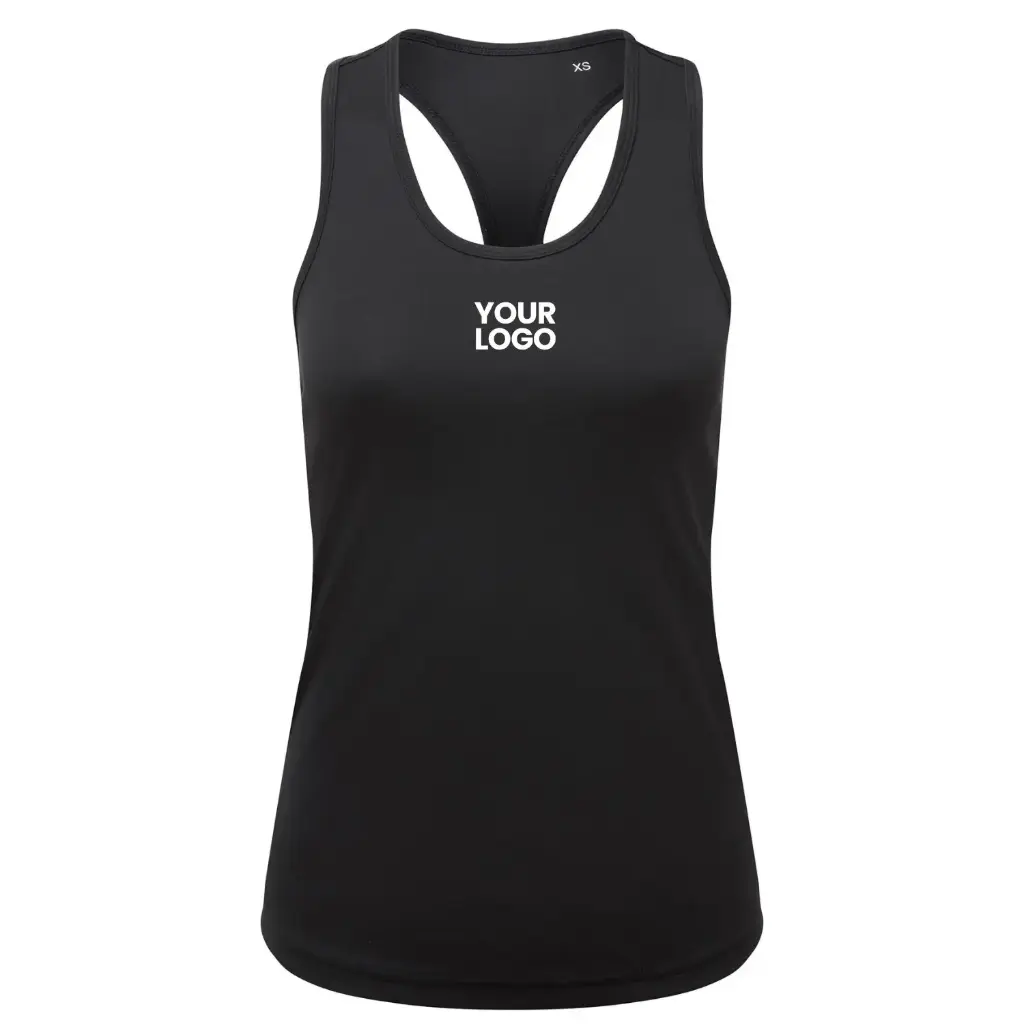 [TR527] Women’s Tridri® Recycled Performance Slim Racerback Vest (Black, XS)