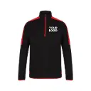 ¼ Zip Mid-Layer With Contrast Panelling
